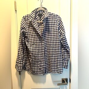 J.Crew gingham button down boyfriend cut